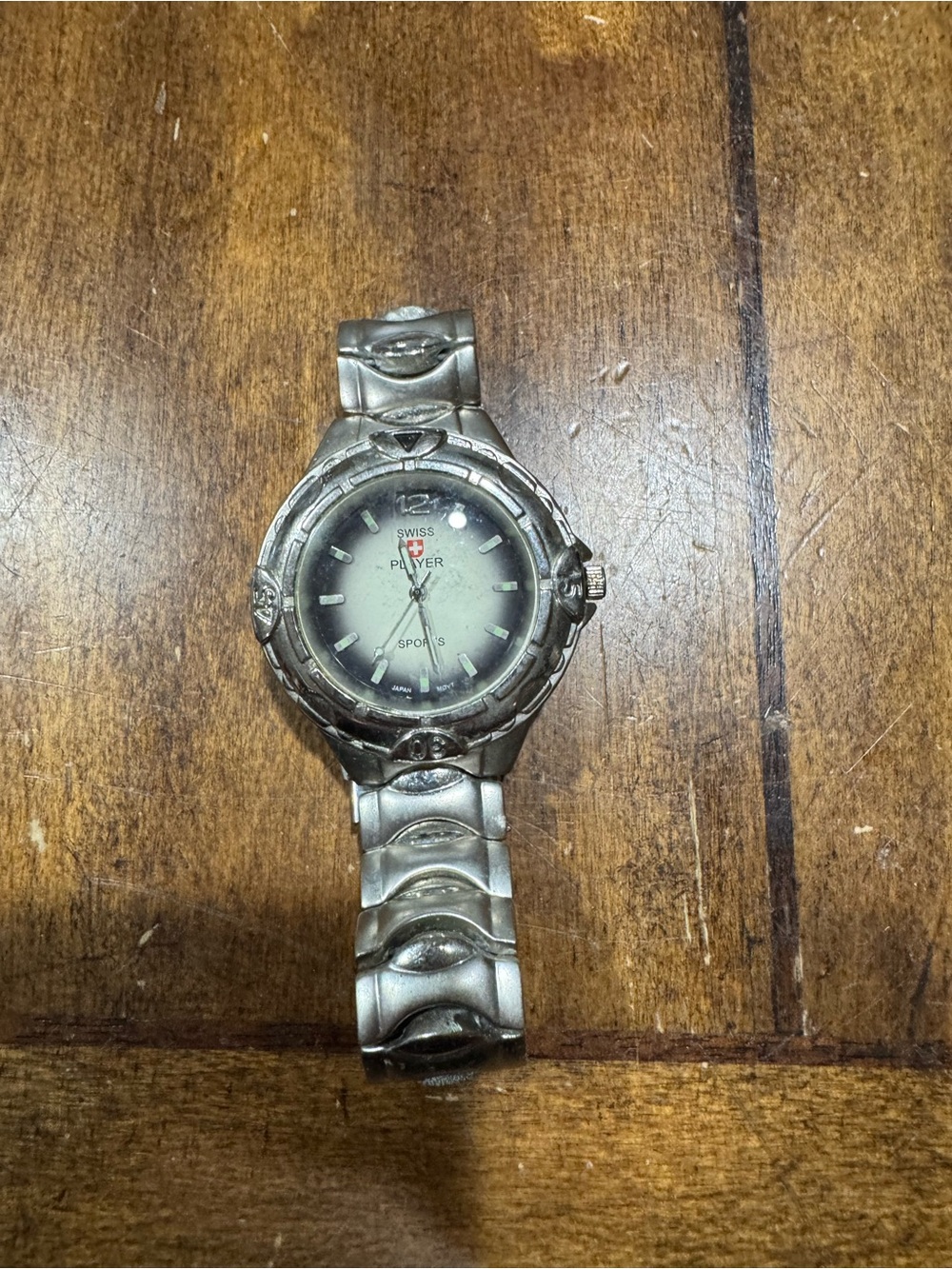 Silver Men's Sports Watch